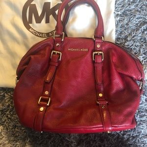 Red Michael Kors Medium Bedford bag